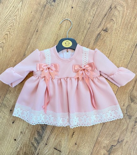 Baby girls pink spanish dress - pink,