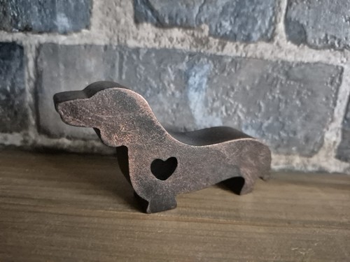 Dachshund dog ornament - dachshund, black