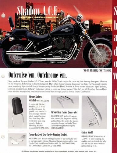Genuine honda accessories - genuine,