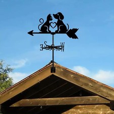 Dog Cat Weathervane Wind