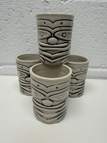 Genware white tiki mugs - genware,