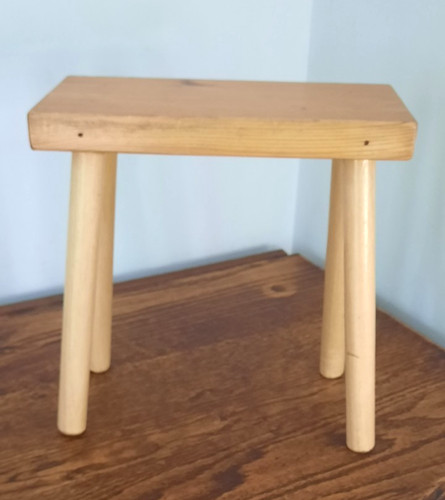 Vintage wooden stool - vintage, step