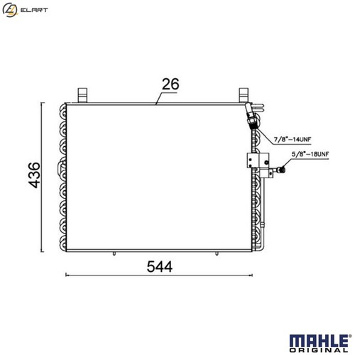 Condenser air conditioning - condenser,