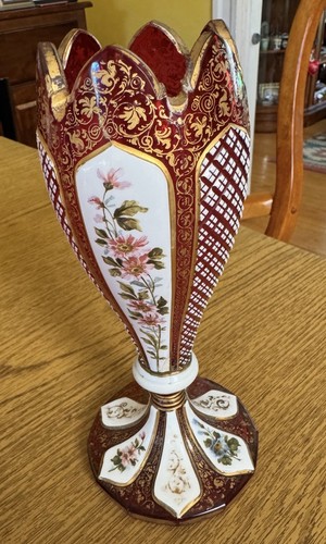 Antique 19th bohemian - 19th, ruby
