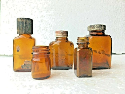 Old vintage amber - glass, 5