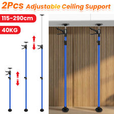 2× ADJUSTABLE DRYWALL PLASTERBOARD BUILDER CEILING EASY SUPPORT PROPS 115-290 CM
