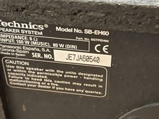 TECHNICS SB-EH60 3 Way