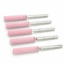 5Pack 4/4.8/5mm Chainsaw Sharpener Burr Grinding Stone File Chain Saw Sharpening