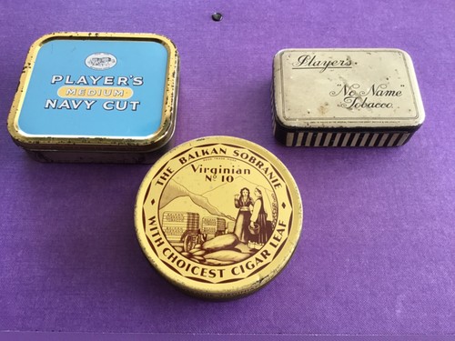 Empty tobacco tins - tins, balkan