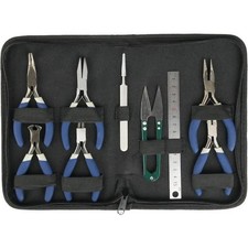 9pcs Jewellery Making Findings Beads Pliers Craft Tool Set Wire Cutters Kit Tool