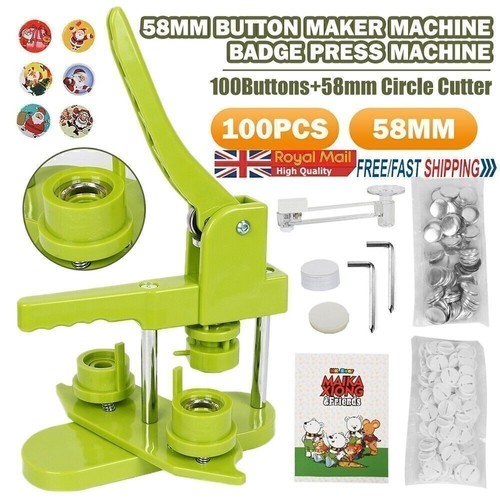Button maker badge - maker, press