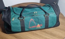 Vintage Large Green Head travel bag Head Gym Bag Travel Holdall Retro Rare