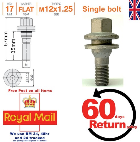 Citroen alloy wheel bolts