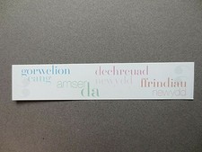 Welsh BOOKMARK W.I National Federation of Women's Institutes Cardiff WALES