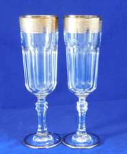 2 Champagne Flutes RCY47 Gold