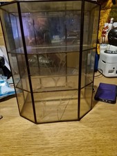 Small Glass With Metal Frame Wall Display Cabinet( 26 X 33 X 12 Cm )Some Damage