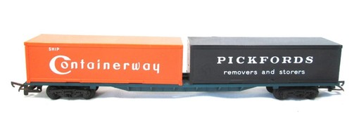 Hornby blue freightliner flat - hornby,