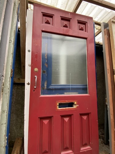 Antique front door edwardian - front,