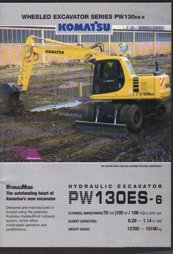 Komatsu pw130es wheeled - komatsu,
