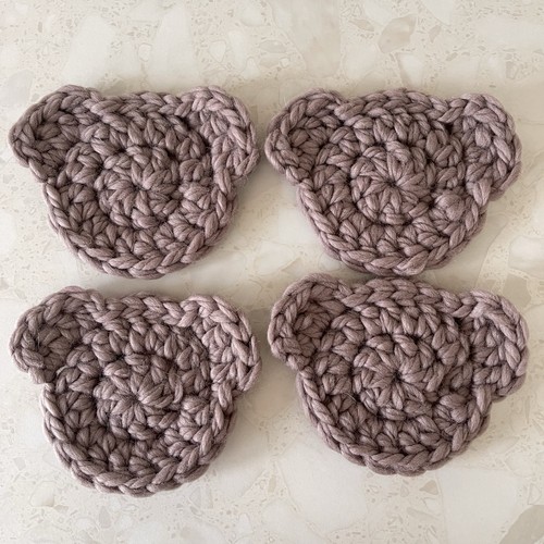 Crochet teddy bear applique - bear, applique,