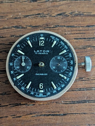 Landeron 149 chronograph watch - chronograph,