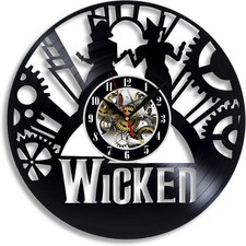 Wicked Musica Vinyl Wall Clock Gift Surprise Ideas Friends Birthdays Home Decor