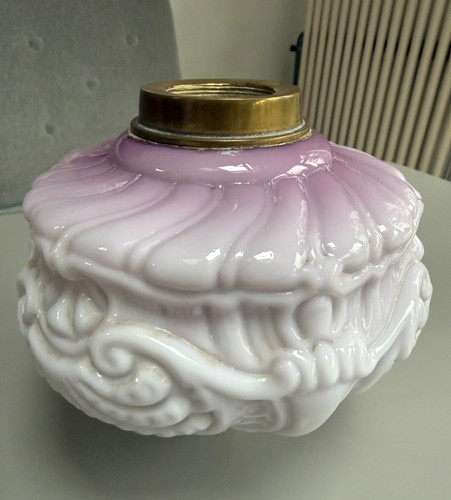 Antique purple embossed oil