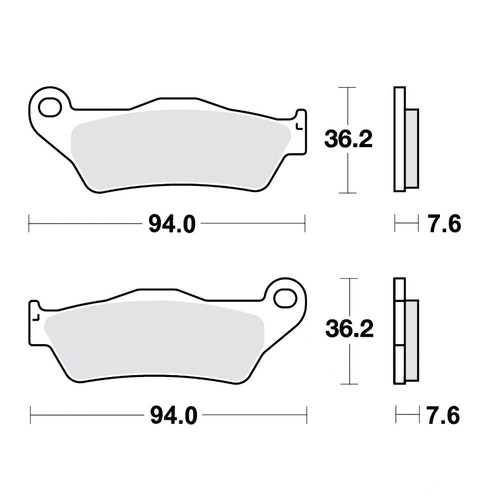 Brake pads sinter trw - brake, si