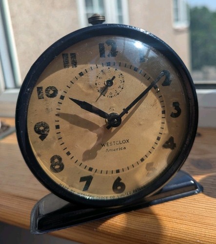 Westclox navy wind - navy, alarm