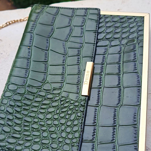 Dune green faux leather patent - green,