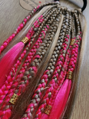 Ponytail braids handmade - ponytail,