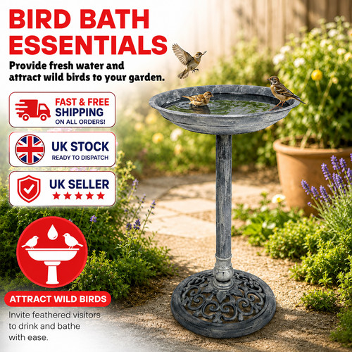 Stone effect plastic pedestal - stone,