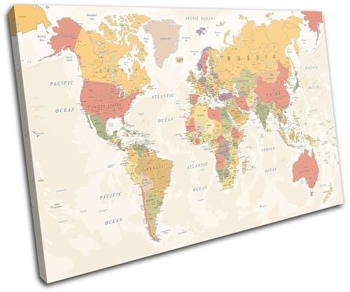 World atlas geography - world,
