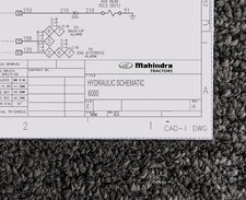MAHINDRA WHEEL TRACTORS 6000 Hydraulic Schematic Manual Diagram