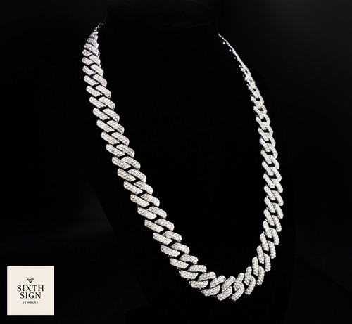 Moissanite cuban link chain - link,