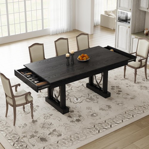 Large wood kitchen - wood, dining
