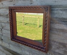 Stunning 19th Century Oak Barley Twist Mirror, Poss Beatrix Potter Provenance 
