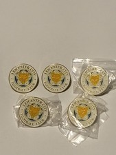 5x  Leicester City Enamel Pin Badge – Club Crest – Premier League