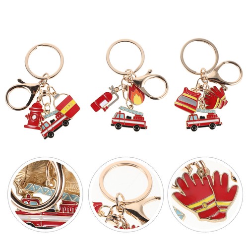 Pcs fire key ring enamel - fire,
