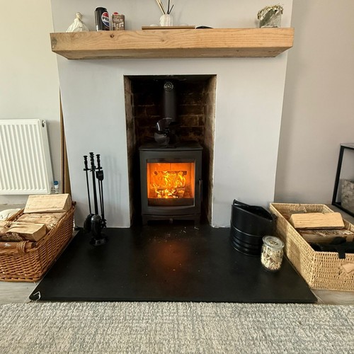 Fireplace wood burner slate - &,