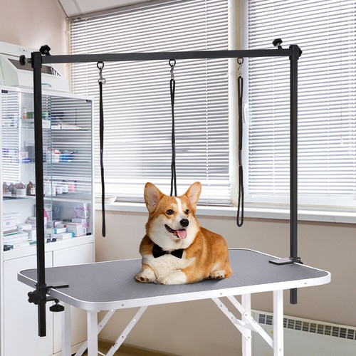 Adjustable pet grooming - adjustable, arm