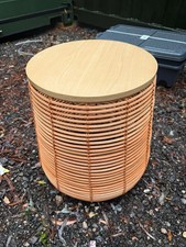 Habitat Rattan Side Table – Natural Finish – H46 x W44 x D44cm – Brand New