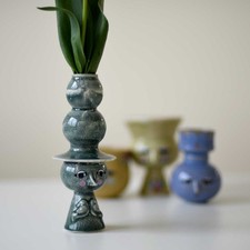 Bjorn Wiinblad Flower Vase The Seasons series Spring Porcelain Limited OOP