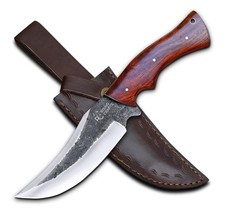 Handmade High Carbon Steel - Full Tang Bushcraft - Fixed Blade Survival, Hunt...