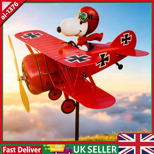 Snoopy pilot flying - snoopy, biplane
