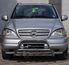 MERCEDES W163 ML CHROME AXLE NUDGE A-BAR BULL BAR 1998-2005