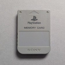 Grey Official PS1 Memory Card