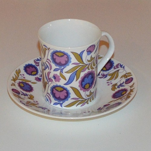 Vintage coffee cup and saucer - vintage,