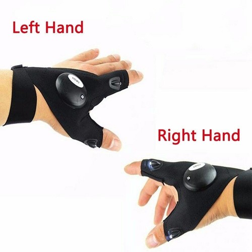 Finger gloves with led light - with,
