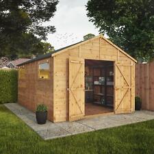Waltons 14x10 Wooden Garden Shed Workshop Shiplap Double Door Storage 14ft 10ft